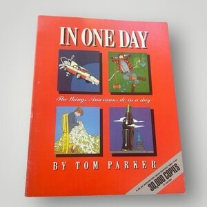 Super Cool Vintage book from 1984, (What Americans do) In one day, great read!
